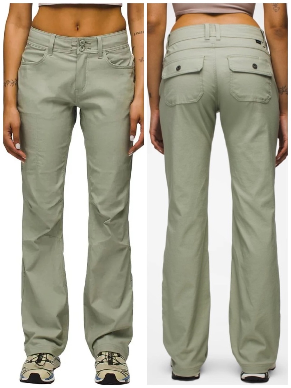 PRANA Women’s Size 4 Short Juniper Green Halle II Straight Leg Hiking Pant
